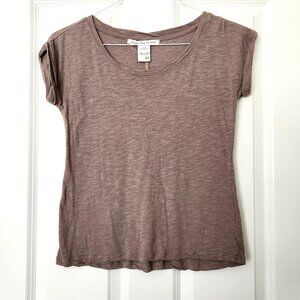 American Rag Cie Brown Short Sleeve Scoop Neck T-Shirt